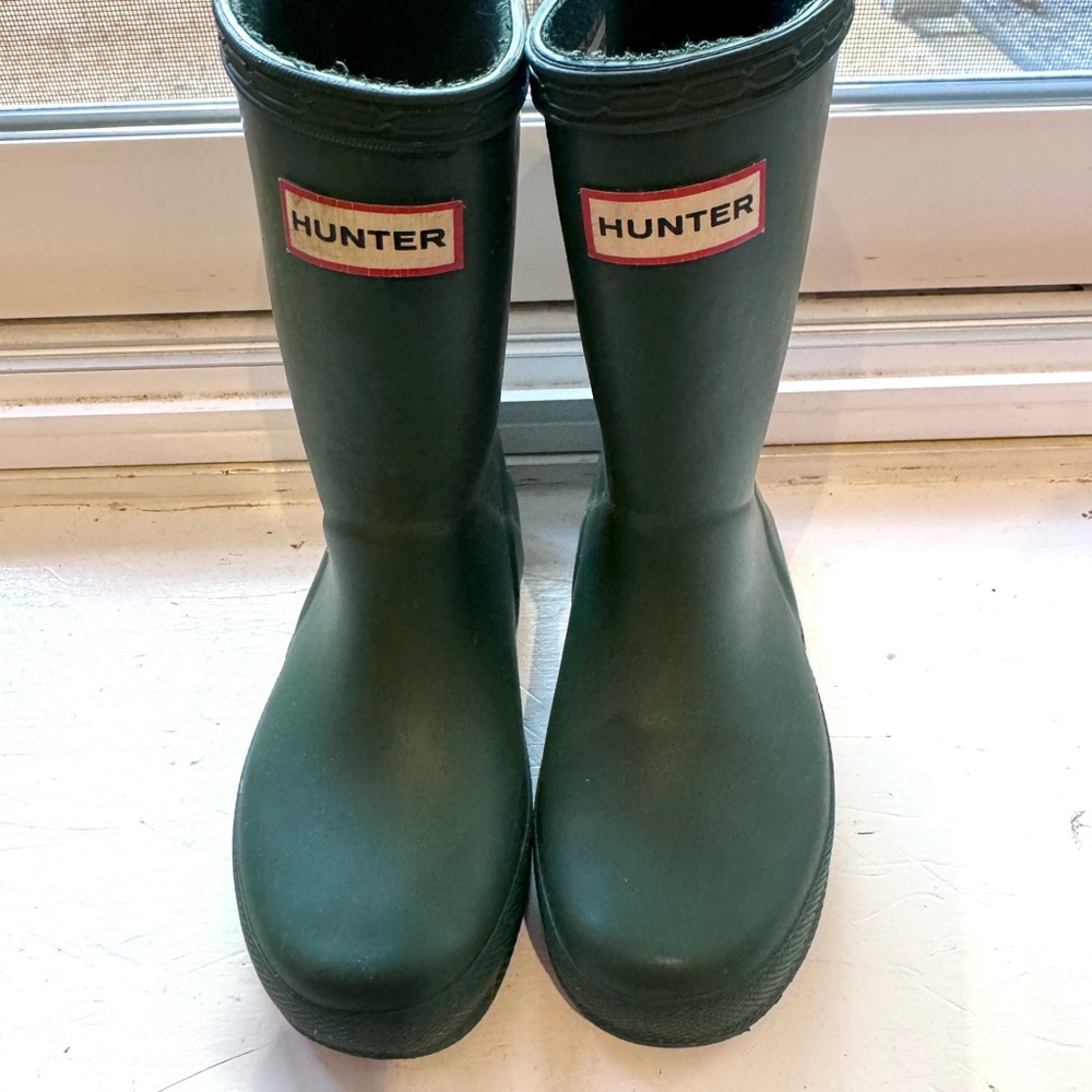 Hunter Dark Green Waterproof Boots